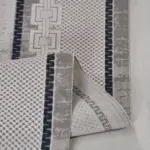 Anzio Çerçeveli Gri Akrilik Makine Halısı - Görsel 3