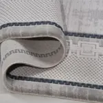 Anzio Çerçeveli Gri Akrilik Makine Halısı - Görsel 4