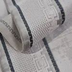 Anzio Çerçeveli Gri Akrilik Makine Halısı - Görsel 5