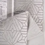 Velletri Çerçeveli Gri Akrilik Makine Halısı - Görsel 3