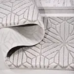 Velletri Çerçeveli Gri Akrilik Makine Halısı - Görsel 4