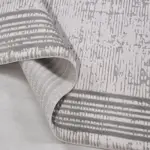 Isernia Çerçeveli Gri Akrilik Makine Halısı - Görsel 4