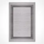 Pomezia Çerçeveli Gri Akrilik Makine Halısı - Görsel 2