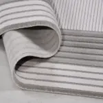 Pomezia Çerçeveli Gri Akrilik Makine Halısı - Görsel 4