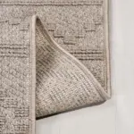 Riesa Geometrik Vizon Polyester Kaydırmaz Tabanlı Makine Halısı - Görsel 3