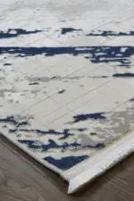 Burton Modern Gri Akrilik Makine Halısı - Görsel 2