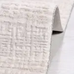 Tavola Modern Bej Triko Akrilik Pamuk Tabanlı Makine Halısı - Görsel 3