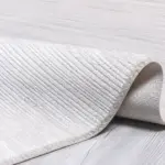 Piteglio Modern Krem Triko Akrilik Pamuk Tabanlı Makine Halısı - Görsel 3