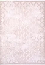 Fanano Geometrik Krem Triko Akrilik Pamuk Tabanlı Makine Halısı