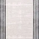 Vergato Modern Krem Triko Akrilik Pamuk Tabanlı Makine Halısı