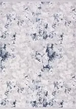 Cingia Modern Mavi Triko Akrilik Pamuk Atkılı Makine Halısı