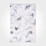 Vabarno Modern Gri Triko Akrilik Pamuk Atkılı Makine Halısı - Görsel 2