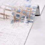 Vabarno Modern Gri Triko Akrilik Pamuk Atkılı Makine Halısı - Görsel 5