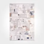 Lunio Modern Gri Triko Akrilik Pamuk Atkılı Makine Halısı - Görsel 2