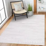 Selvena Modern Gri Triko Akrilik Pamuk Atkılı Makine Halısı - Görsel 6