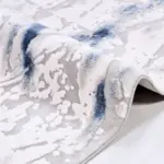 Biella Modern Gri Triko Akrilik Pamuk Atkılı Makine Halısı - Görsel 5