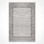 Desio Çerçeveli Bej Triko Akrilik Pamuk Atkılı Makine Halısı - Görsel 2