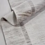 Desio Çerçeveli Bej Triko Akrilik Pamuk Atkılı Makine Halısı - Görsel 5