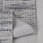 Caina Çerçeveli Gri Triko Akrilik Pamuk Atkılı Makine Halısı