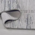 Caina Çerçeveli Gri Triko Akrilik Pamuk Atkılı Makine Halısı - Görsel 2