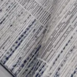 Caina Çerçeveli Gri Triko Akrilik Pamuk Atkılı Makine Halısı - Görsel 3