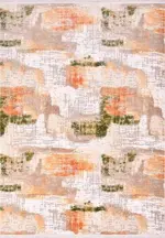 Petriolo Modern Kiremit Triko Akrilik Pamuk Atkılı Makine Halısı