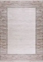 Morra Çerçeveli Kahve Triko Akrilik Pamuk Atkılı Makine Halısı