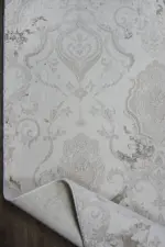 Mautes Modern Krem Akrilik Makine Halısı - Görsel 4