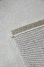 Parla Shagy Krem Polyester Makine Halısı - Görsel 4