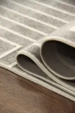 Martano Modern Antrasit Akrilik Makine Halısı - Görsel 6