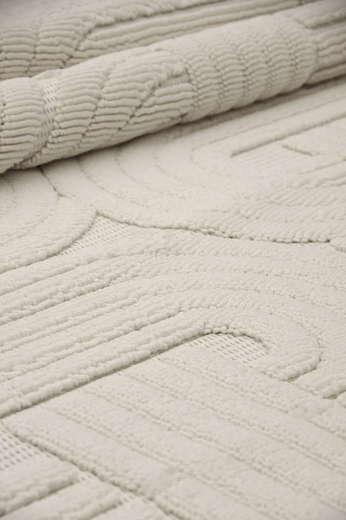 Grotte Modern Krem Bohem Modeli Polyester Makine Halısı - Görsel 7