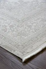 Essarts Çerçeveli Krem Polyester Makine Halısı - Görsel 2