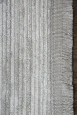 Nids Modern Krem Akrilik Makine Halısı - Görsel 3