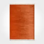 Nardo Modern Kiremit Pamuk ve Polyester Kaydırmaz Taban Jakarlı Makine Halısı - Görsel 2