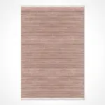 Angri Modern Kahverengi Natural Lateks Kaydırmaz Tabanlı Makine Halısı - Görsel 2