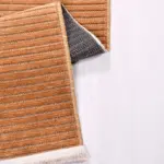 Pagani Modern Turuncu Natural Lateks Kaydırmaz Tabanlı Makine Halısı - Görsel 3