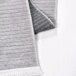 Pimonte Modern Gri Natural Lateks Kaydırmaz Tabanlı Makine Halısı - Görsel 3