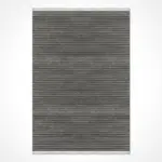 Lettere Modern Antrasit Natural Lateks Kaydırmaz Tabanlı Makine Halısı - Görsel 2