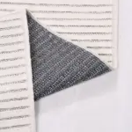 Mormile Modern Beyaz Natural Lateks Kaydırmaz Tabanlı Makine Halısı - Görsel 4