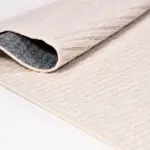 Franche Modern Bej Natural Lateks Kaydırmaz Tabanlı Makine Halısı - Görsel 3