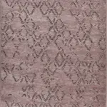 Flumeri Geometrik Bej Pamuk ve Polyester Kaydırmaz Taban Makine Halısı