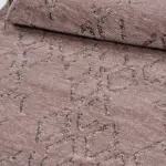 Flumeri Geometrik Bej Pamuk ve Polyester Kaydırmaz Taban Makine Halısı - Görsel 3