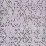 Greci Geometrik Gri Pamuk ve Polyester Kaydırmaz Taban Makine Halısı