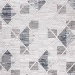 Teverola Geometrik Krem Akrilik Makine Halısı