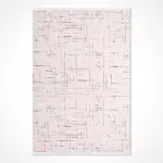 Caivano Modern Krem Akrilik Makine Halısı - Görsel 2