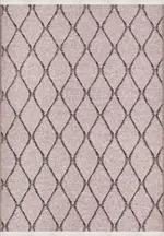 Vernole Modern Kahve Pamuk ve Polyester Kaydırmaz Taban Makine Halısı