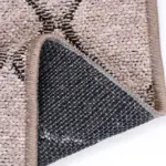 Vernole Modern Kahve Pamuk ve Polyester Kaydırmaz Taban Makine Halısı - Görsel 5