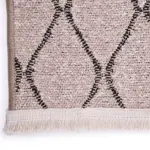 Vernole Modern Kahve Pamuk ve Polyester Kaydırmaz Taban Makine Halısı - Görsel 3