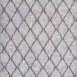 Surbo Modern Gri Pamuk ve Polyester Kaydırmaz Taban Makine Halısı