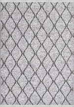 Surbo Modern Gri Pamuk ve Polyester Kaydırmaz Taban Makine Halısı